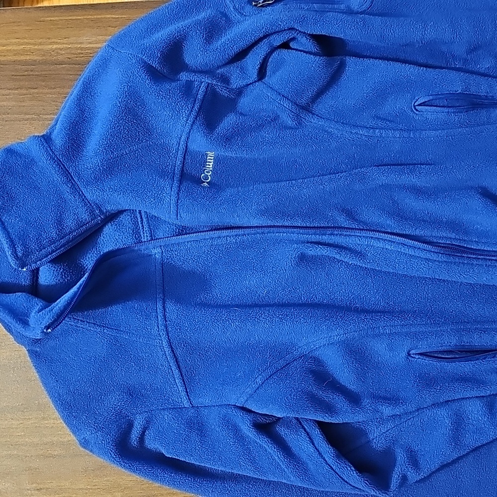 Columbia Women's Blue Fleece Zip Pullover Jacket Size S